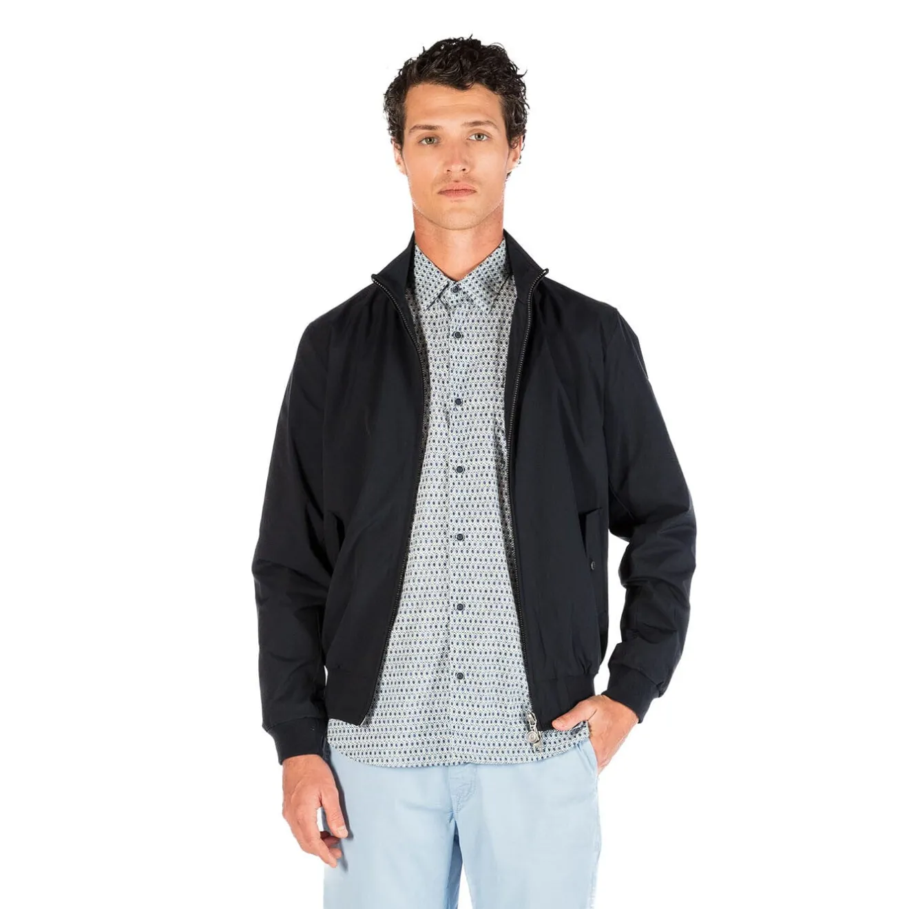 Chemises>SERGE BLANCO Regular aviator shirt with tribal print AVIATEUR