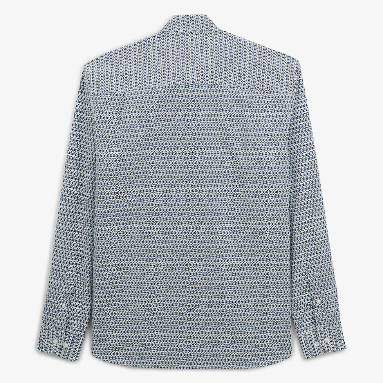 Chemises>SERGE BLANCO Regular aviator shirt with tribal print AVIATEUR