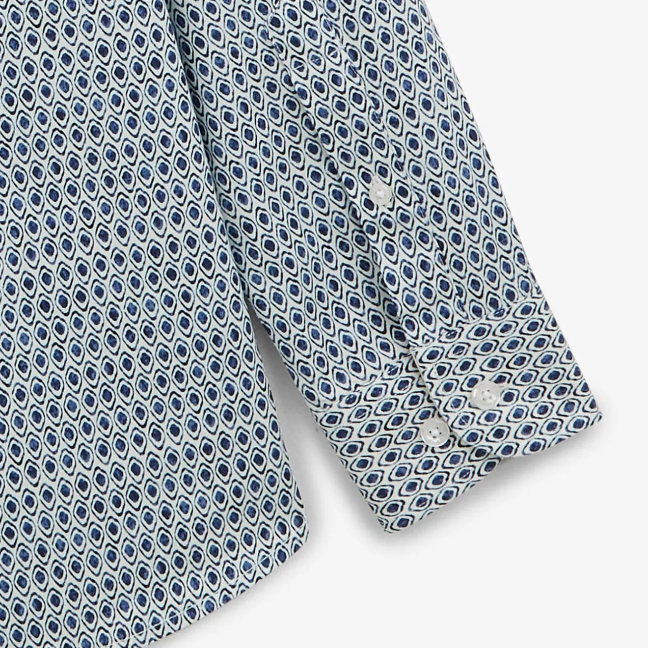 Chemises>SERGE BLANCO Regular aviator shirt with tribal print AVIATEUR