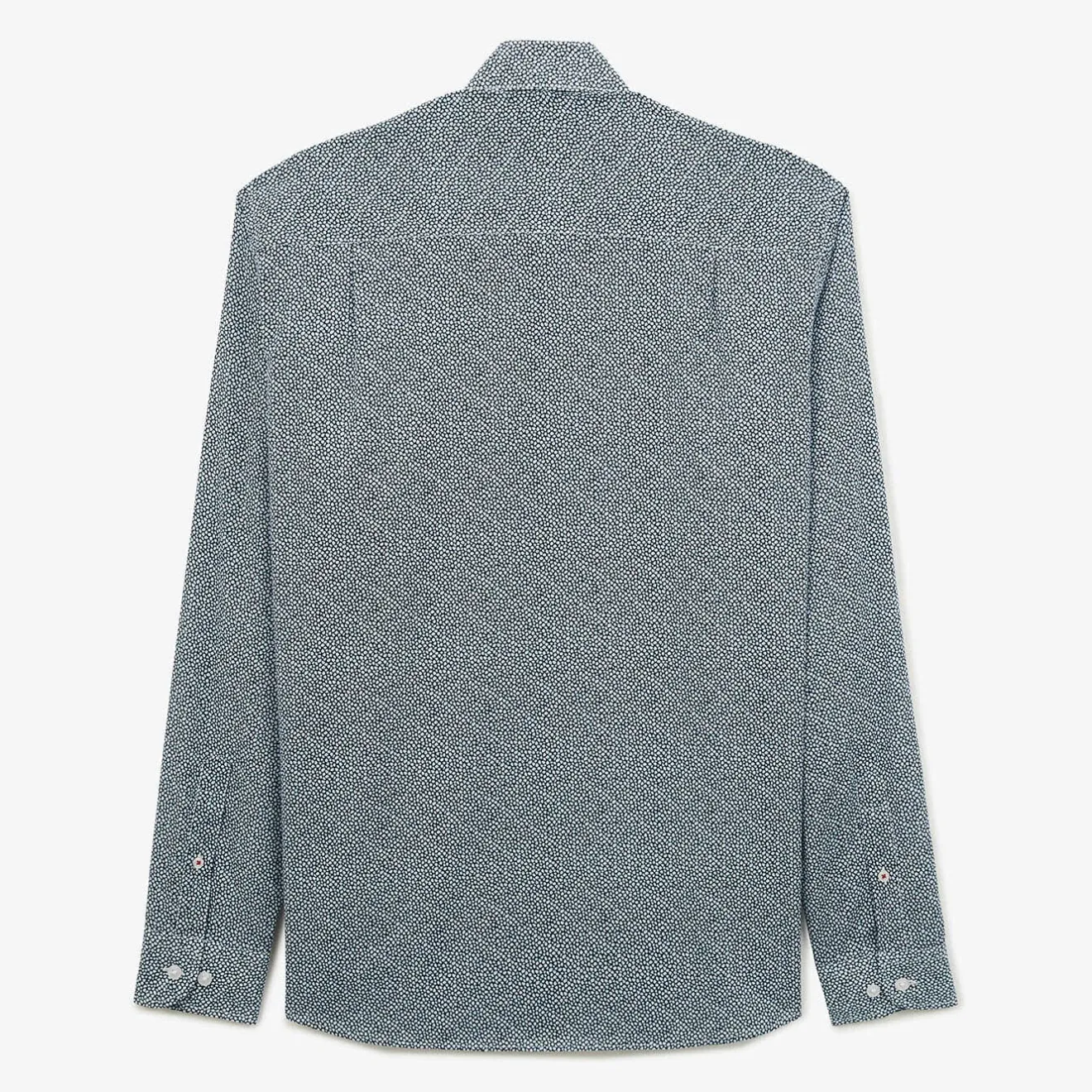 Chemises>SERGE BLANCO Regular midnight blue shirt with fancy print CHARBON