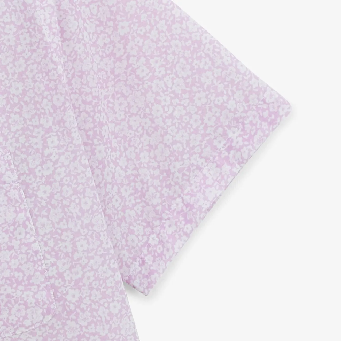 Chemises>SERGE BLANCO Regular short-sleeved pink floral print shirt ROSE