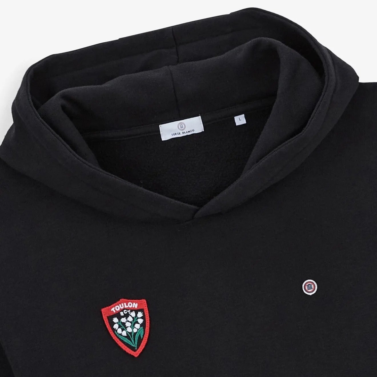 Rugby Club Toulonnais|Sweats>SERGE BLANCO Rugby Club Toulonnais black hoodie NOIR