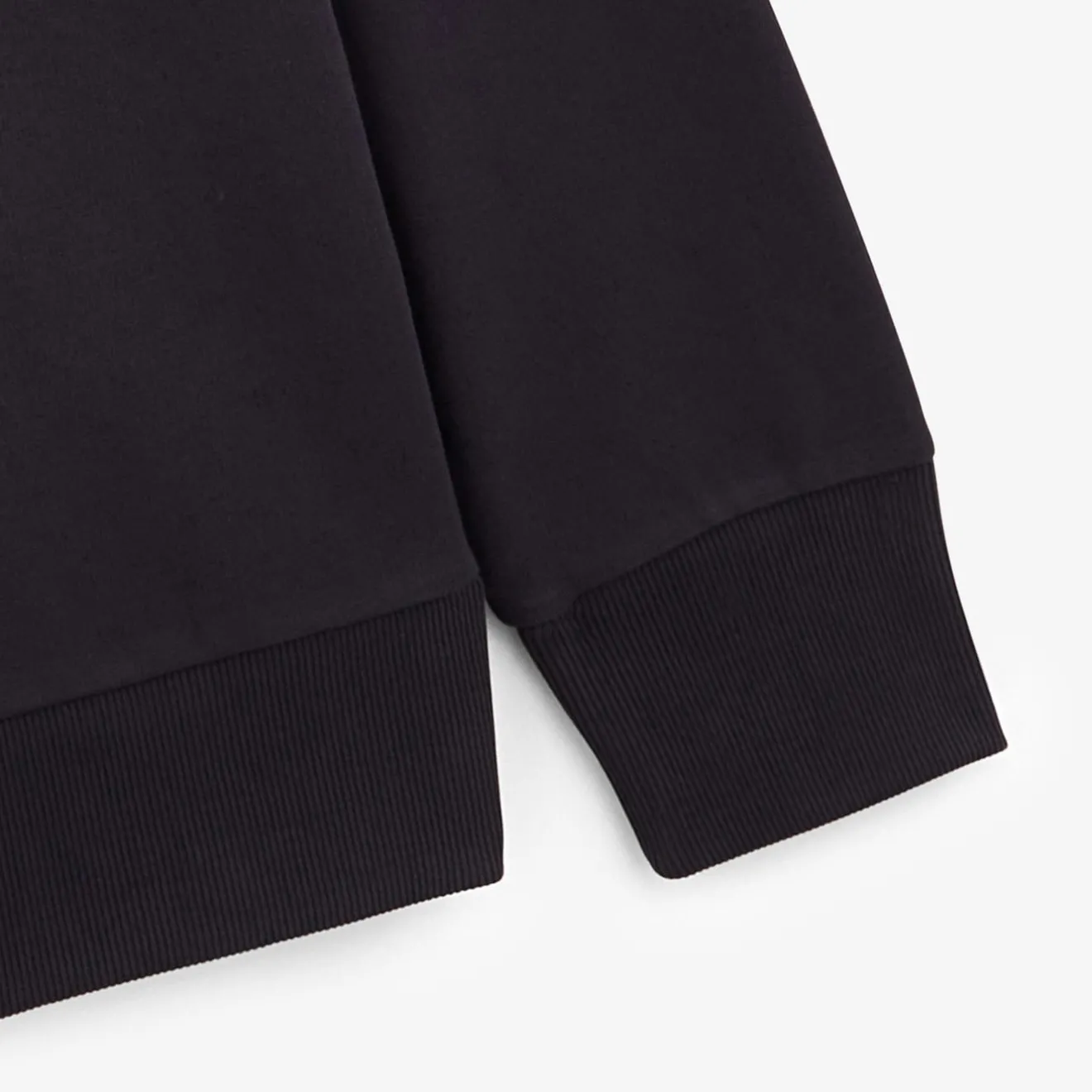 Crazy Logo|Sweats>SERGE BLANCO Samson sweatshirt with dark navy glasses embroidery NOIR