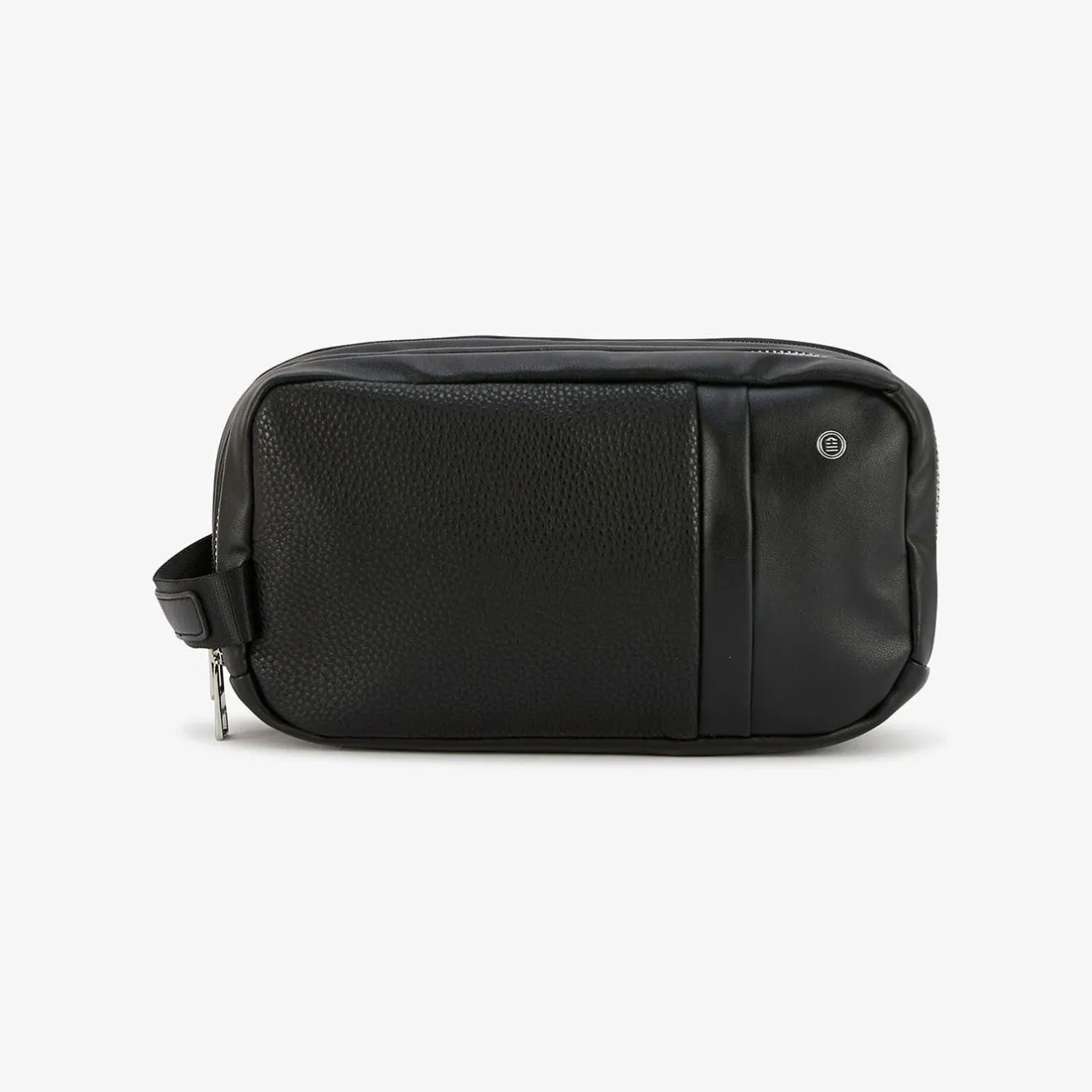 Maroquinerie>SERGE BLANCO SAN JOSE black double toiletry bag MARINE