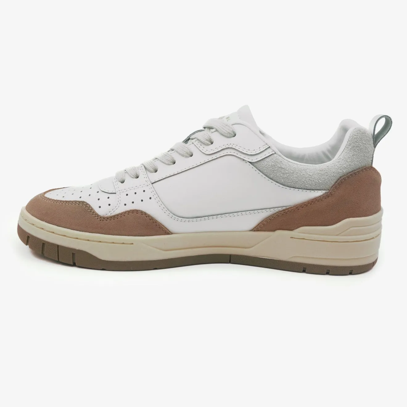 Collection La Vernaz|Daddy Cool>SERGE BLANCO Sand beige two-tone Vernaz sneaker KAKI