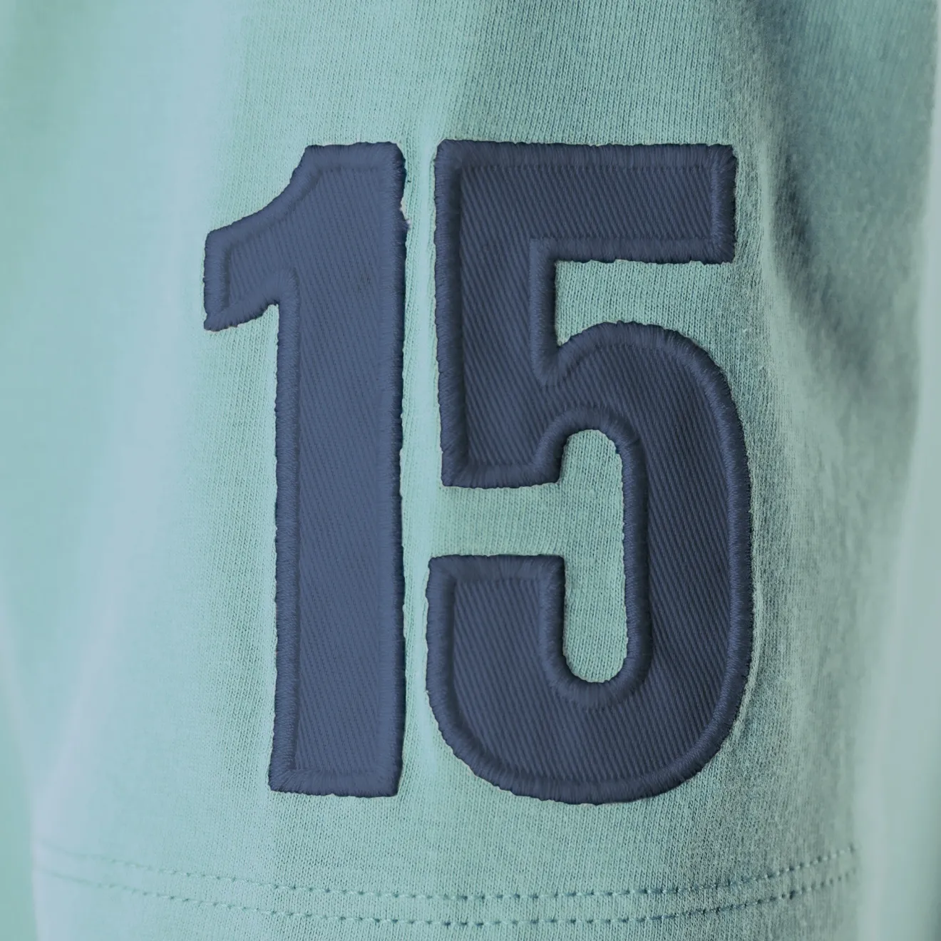 Polos>SERGE BLANCO Short-sleeved cotton polo shirt with 15 blue sugared almond embroidery BLEU