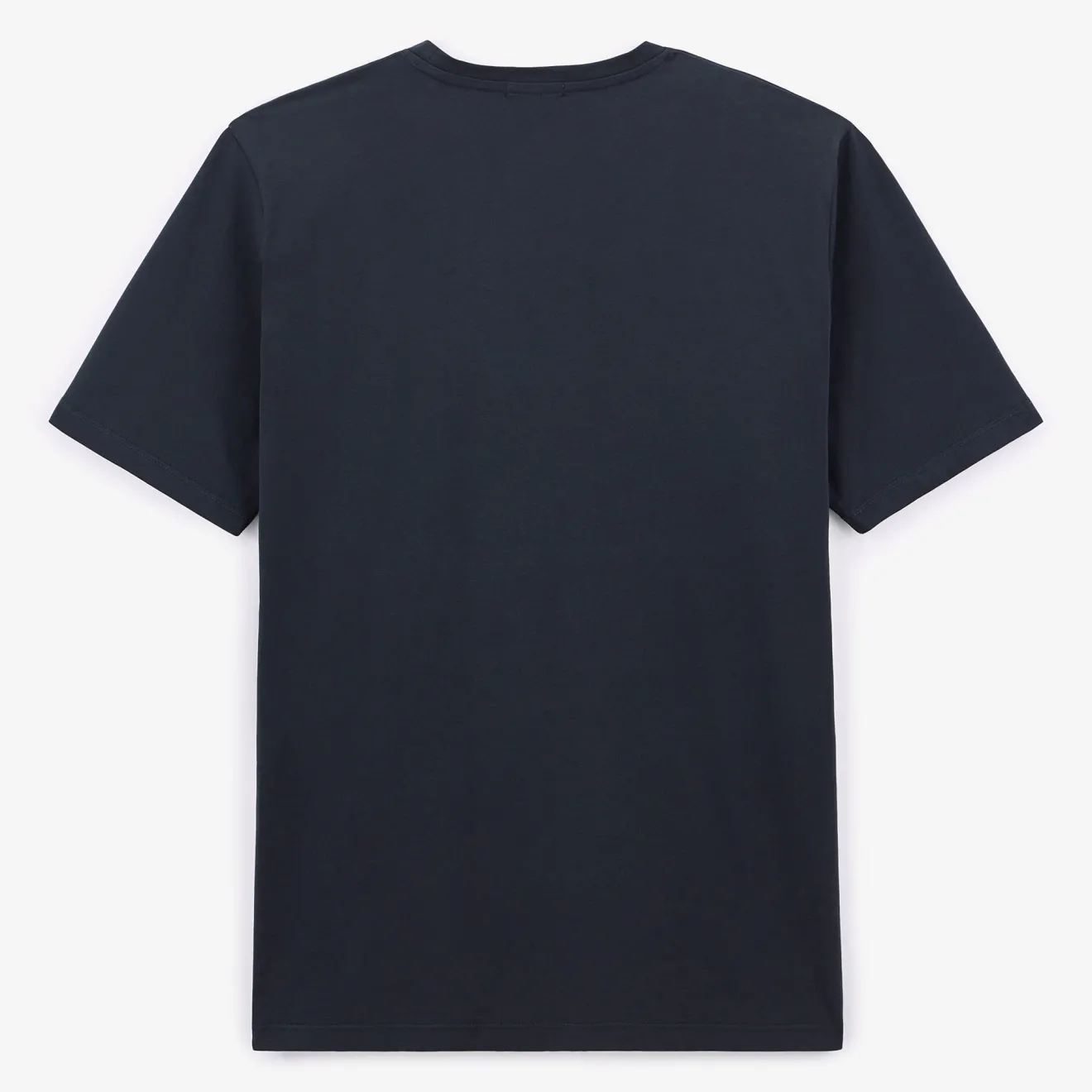 T-shirts>SERGE BLANCO Short-sleeved cotton T-shirt with navy blue print DARK NAVY