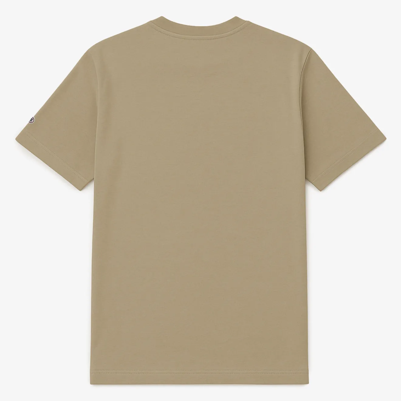 T-shirts>SERGE BLANCO Short-sleeved cotton T-shirt with SB1958 beige print BLANC