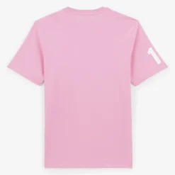 T-shirts>SERGE BLANCO Short-sleeved cotton T-shirt with 15 rose print COURGE