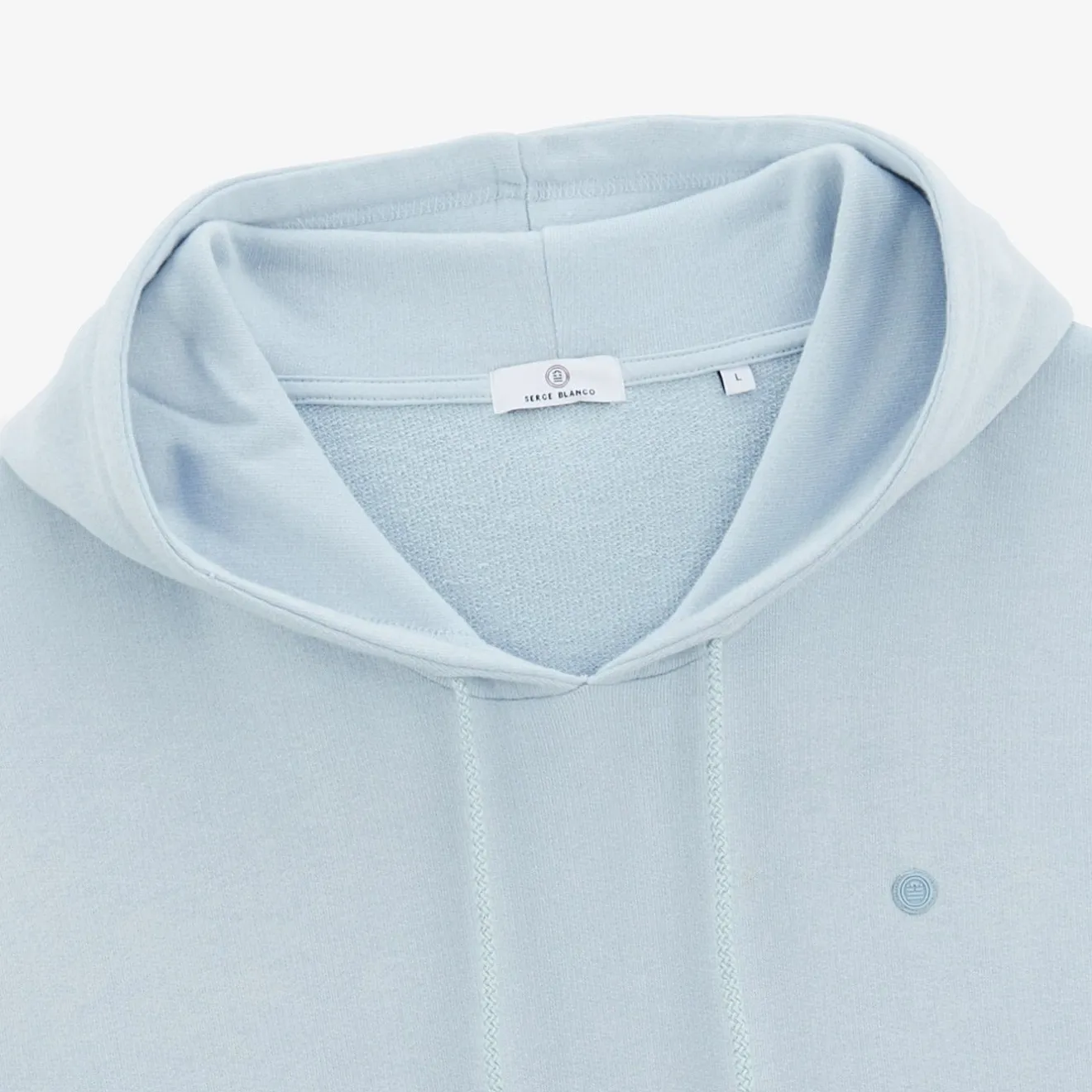 Sweats|Tel Père, Tel Fils>SERGE BLANCO Silas Sky Blue Hoodie MARINE
