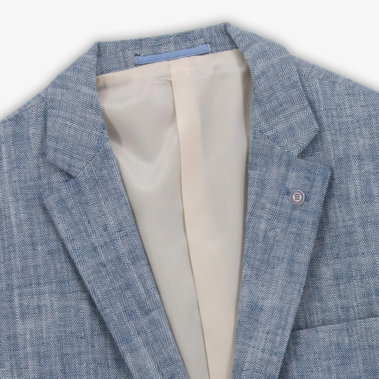 Blazers|L'élégant>SERGE BLANCO Simonni cloud blue linen blend blazer jacket TECK