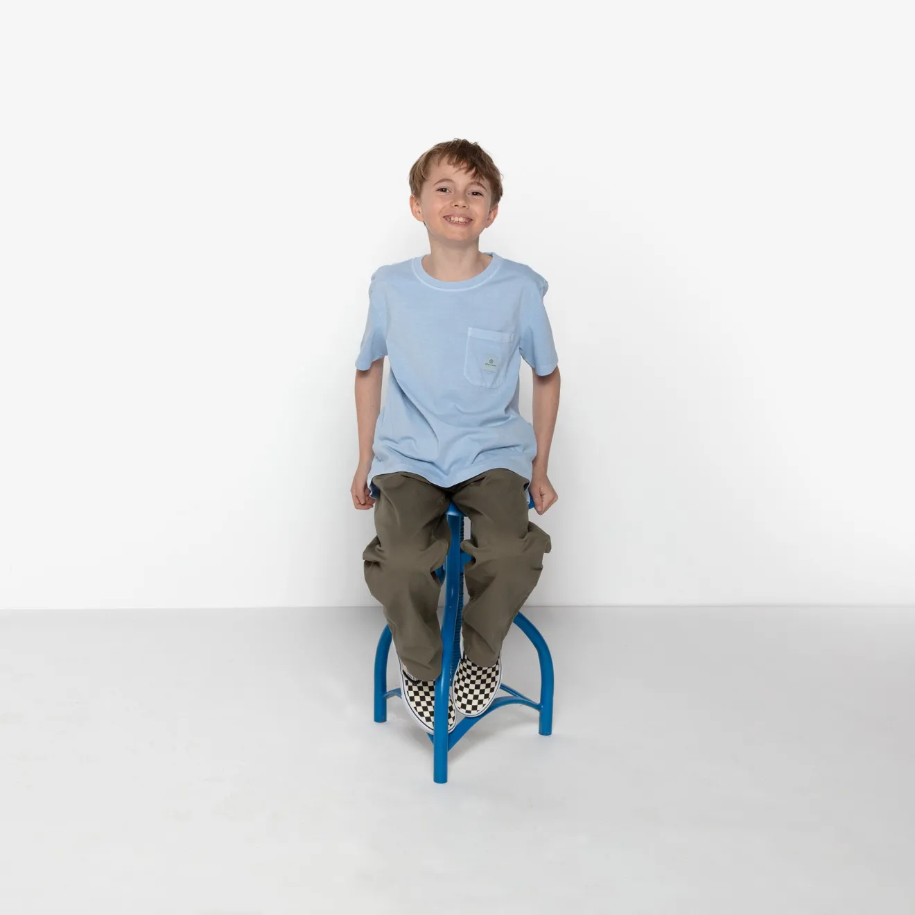 T-shirts|Tel Père, Tel Fils>SERGE BLANCO Sky Blue Boy's Tim T-shirt | MINT