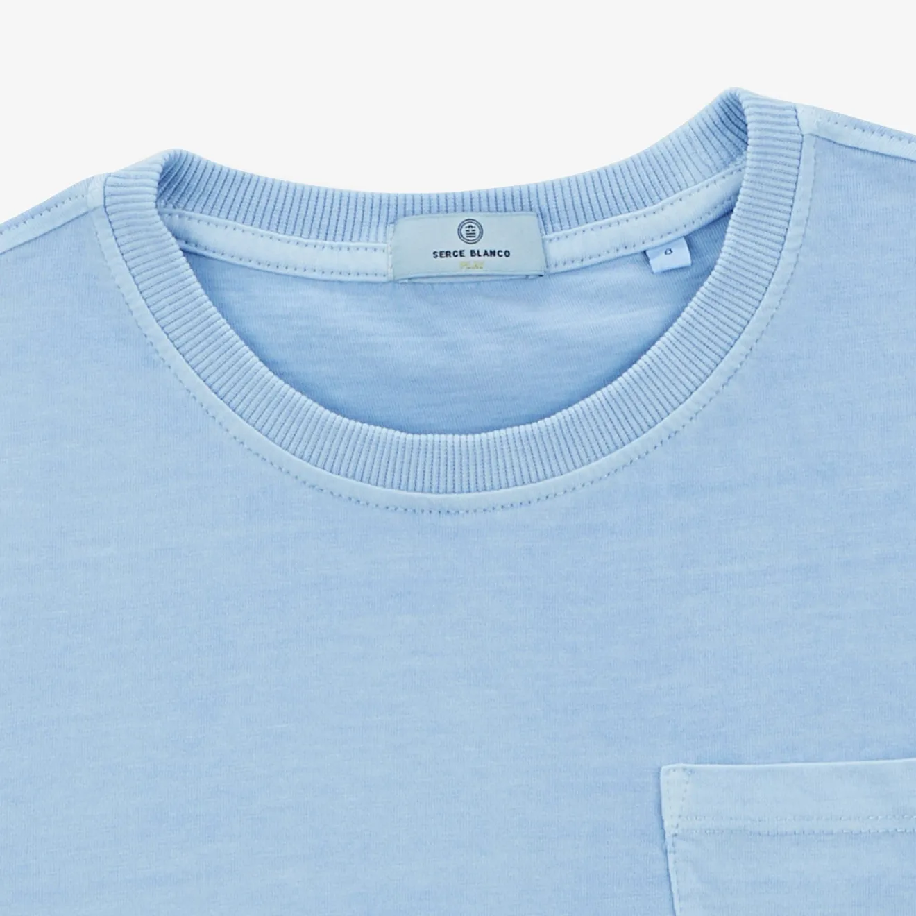 T-shirts|Tel Père, Tel Fils>SERGE BLANCO Sky Blue Boy's Tim T-shirt | MINT