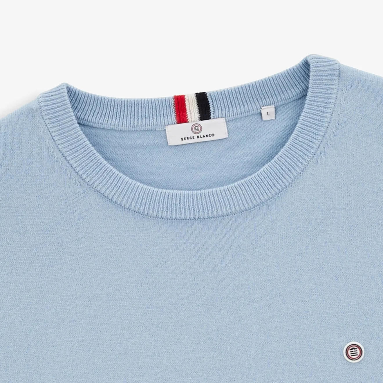 Pulls>SERGE BLANCO Sky blue Maximus sweater BLEU NUIT