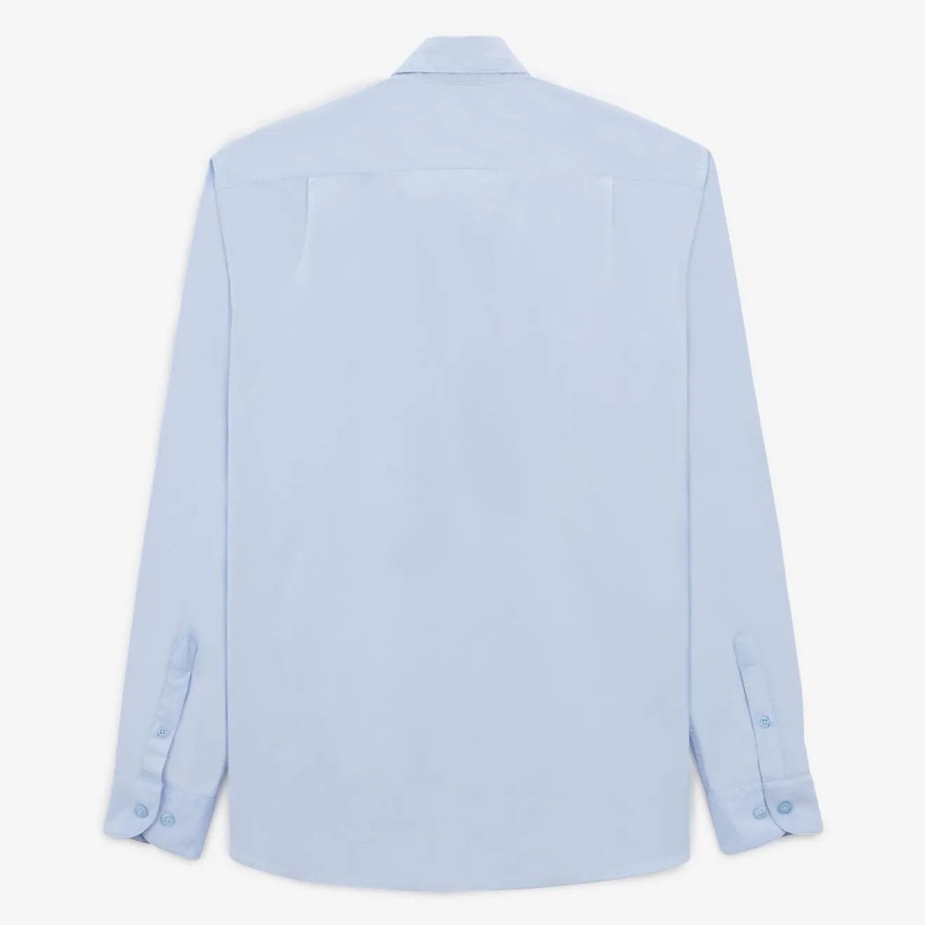 Chemises>SERGE BLANCO Sky blue plain long sleeve shirt MARINE