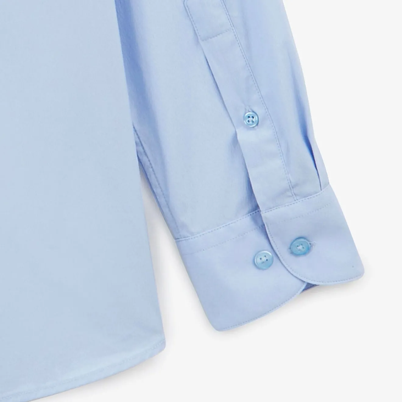 Chemises>SERGE BLANCO Sky blue plain long sleeve shirt MARINE