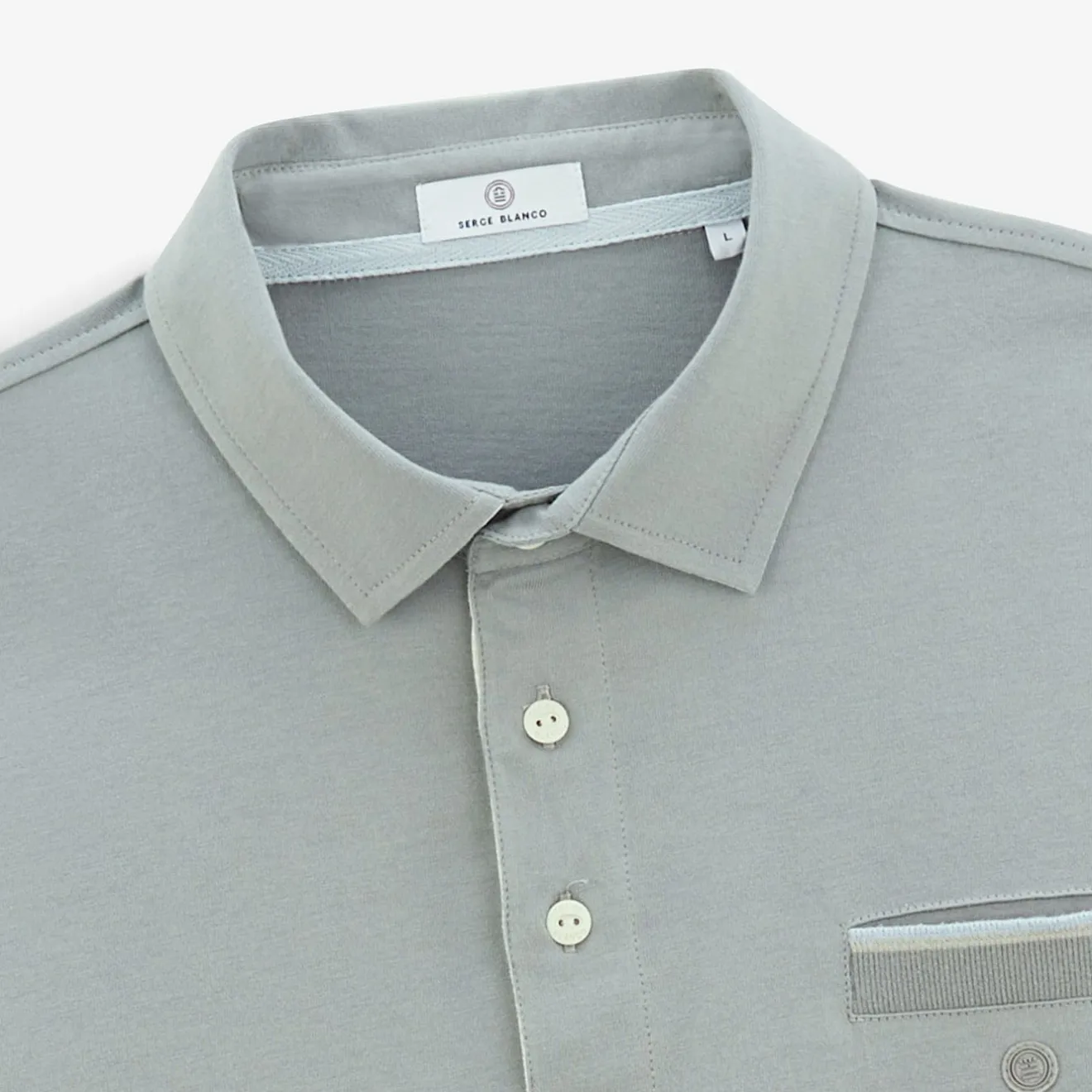 Polos|Maillots De Rugby>SERGE BLANCO Slate Grey Wolf Short Sleeve Rugby Jersey CIEL