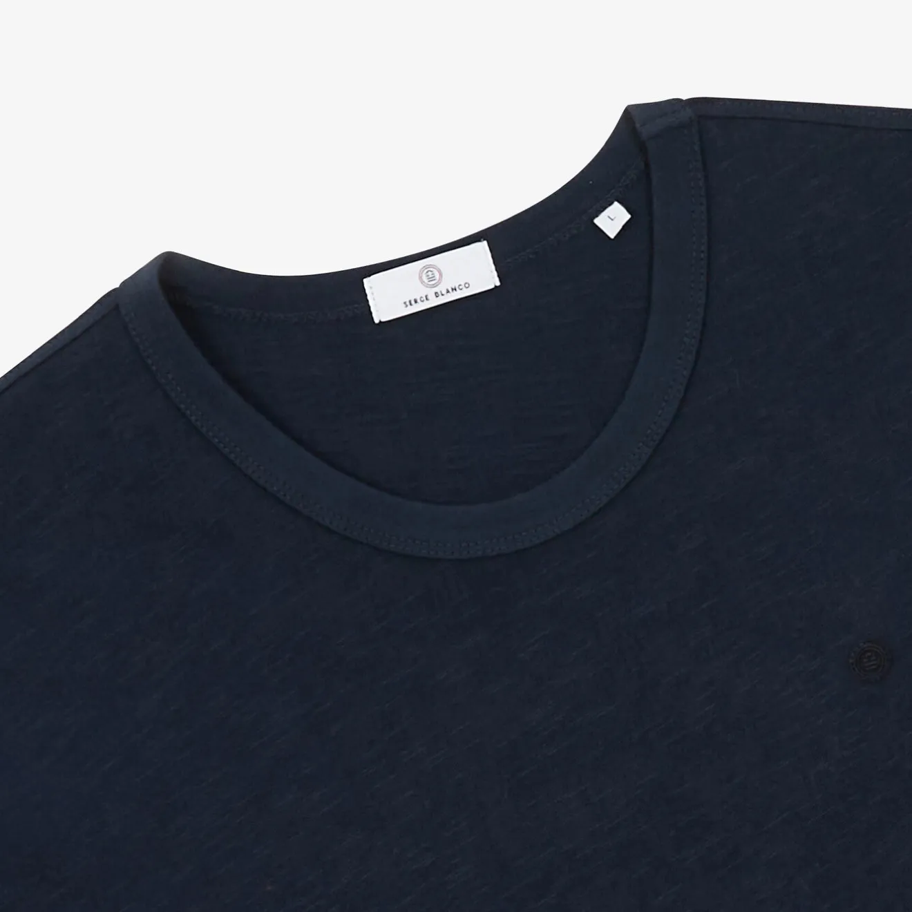 T-shirts>SERGE BLANCO Slub long sleeve t-shirt YUZU