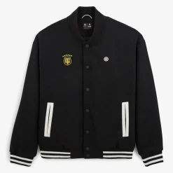 Stade Toulousain>SERGE BLANCO Stade Toulousain black teddy jacket BLANC