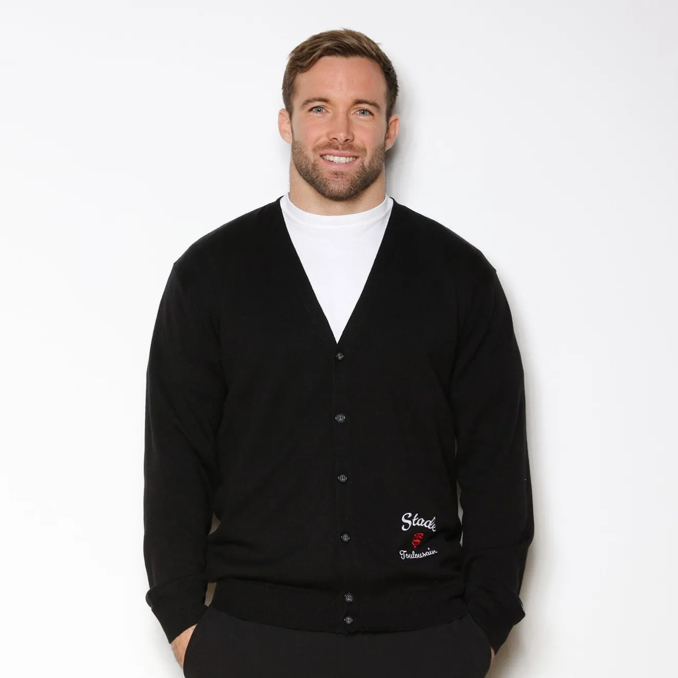 Stade Toulousain>SERGE BLANCO Stade Toulousain black vest NOIR
