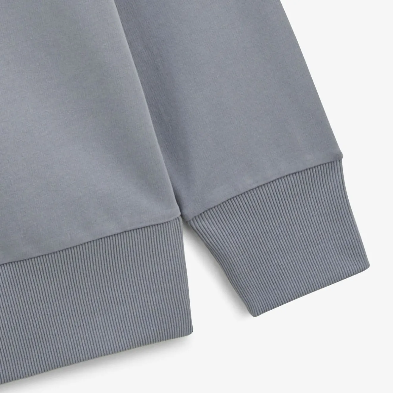 Crazy Logo|Sweats>SERGE BLANCO Stanley sweatshirt with slate gray bicycle embroidery CORAIL