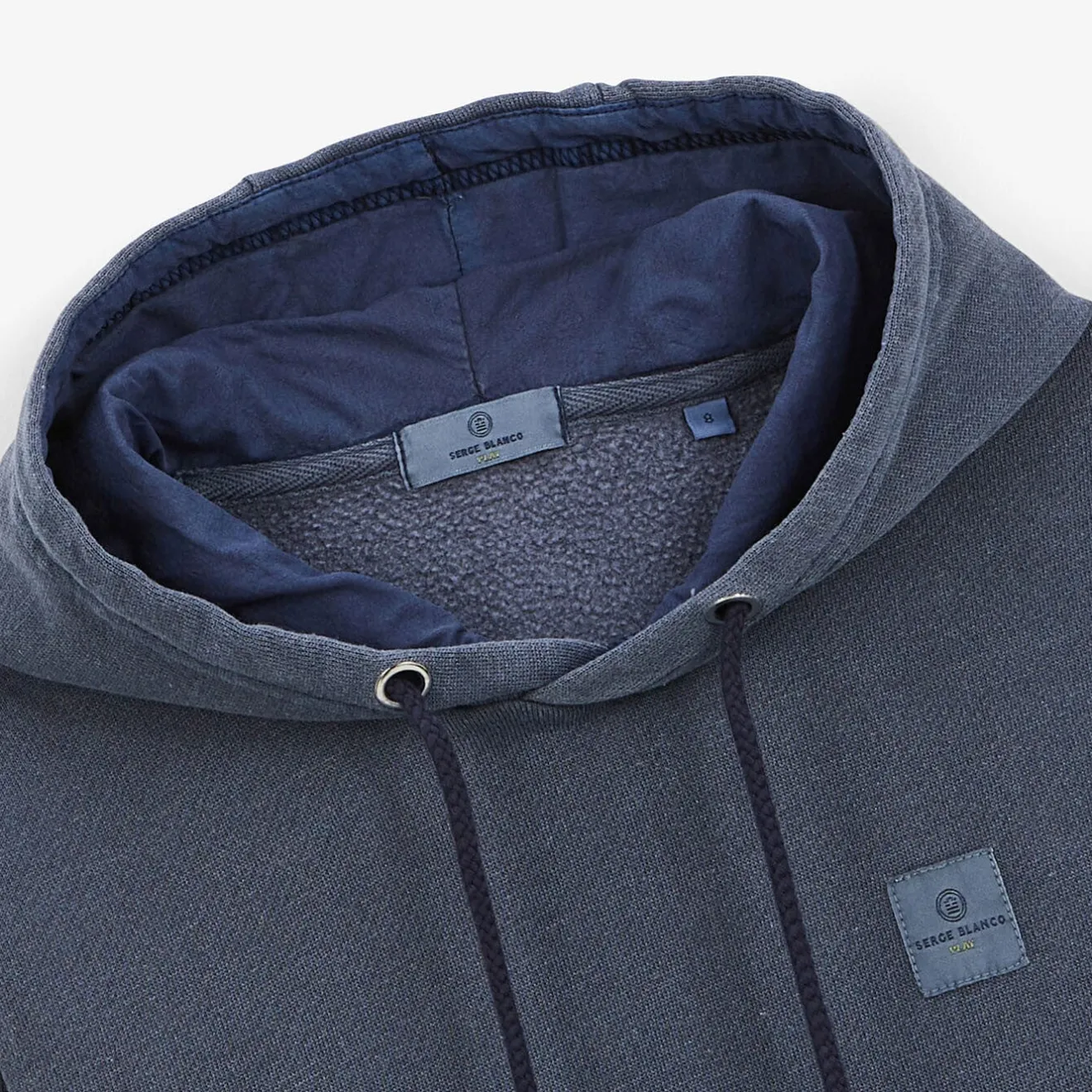 Vêtements>SERGE BLANCO Steeve junior dark blue hoodie ORANGE