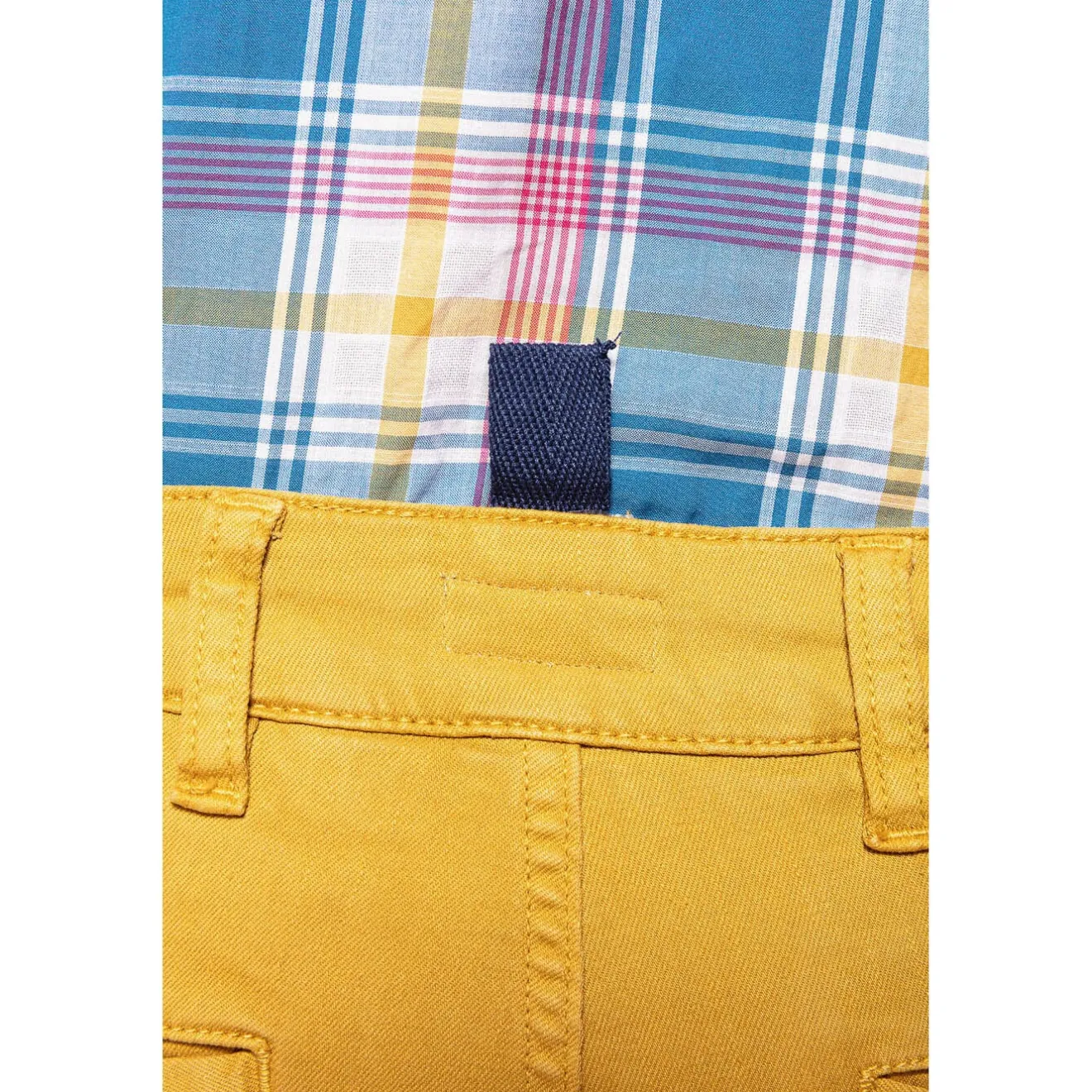 Shorts & Bermudas>SERGE BLANCO Straw denim Bermuda shorts TAUPE