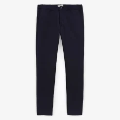 Pantalons>SERGE BLANCO Stretch pants with dark blue elastic waist NOIR