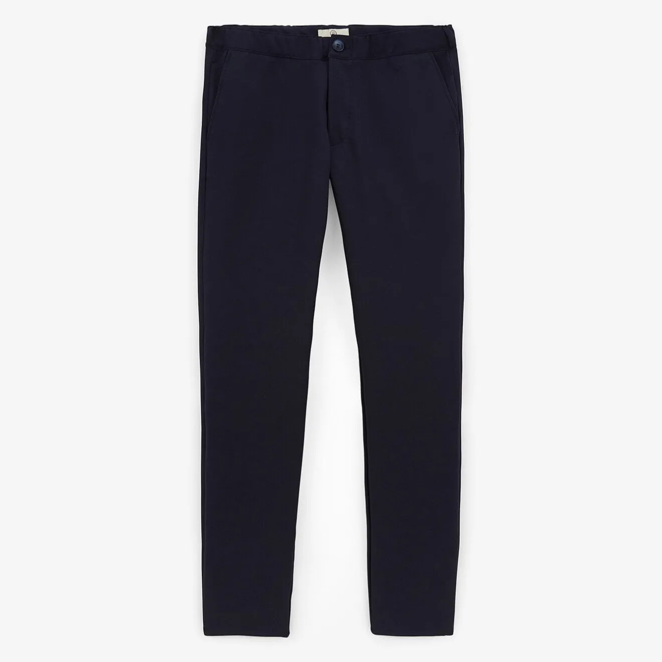 Pantalons>SERGE BLANCO Stretch pants with dark blue elastic waist NOIR