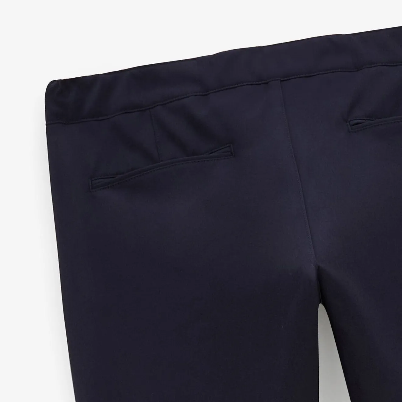 Pantalons>SERGE BLANCO Stretch pants with dark blue elastic waist NOIR
