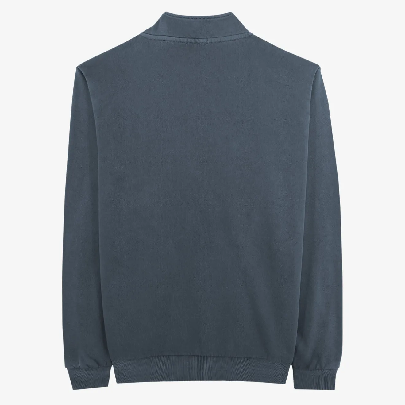 Sweats>SERGE BLANCO Sylvain sweatshirt with zipped collar, dark navy NOIR