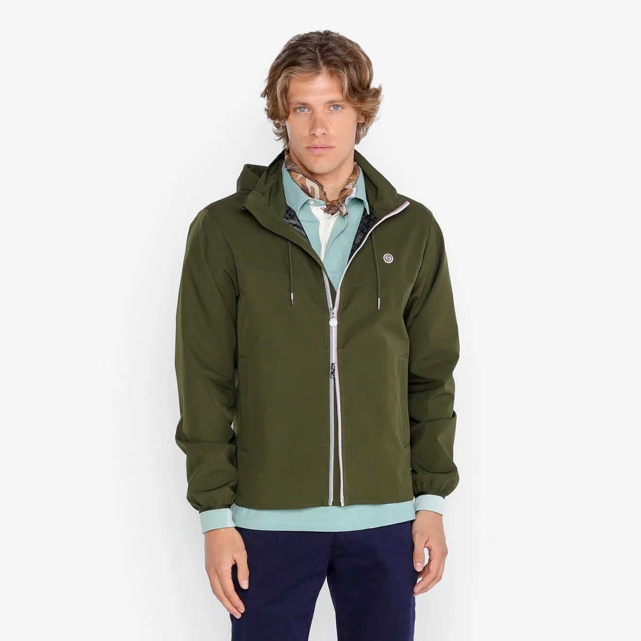 Ligne Play|Manteaux & Vestes>SERGE BLANCO Teak green waterproof storm jacket ANTHRACITE