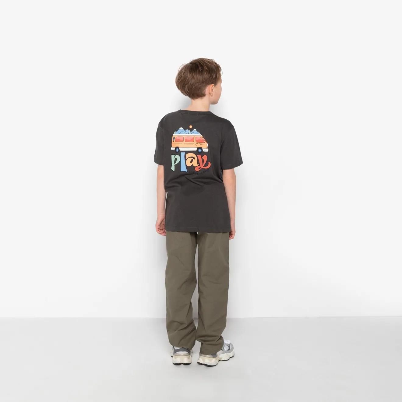 T-shirts|Tel Père, Tel Fils>SERGE BLANCO Teva Boy's T-shirt Anthracite Grey | CAMEL