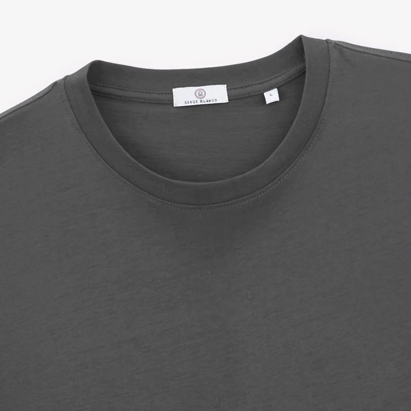 Ligne Play|Tel Père, Tel Fils>SERGE BLANCO Teva T-shirt Charcoal Gray Men | DENIM