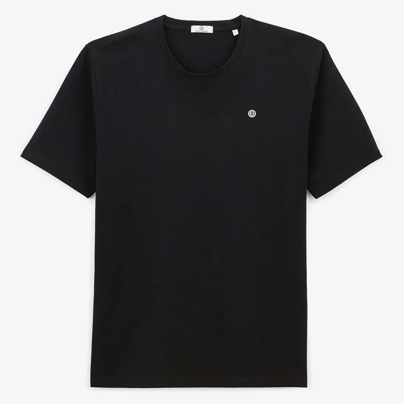 T-shirts>SERGE BLANCO Theo Black Men's T-shirt | BLANC