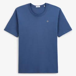 T-shirts>SERGE BLANCO Theo indigo blue t-shirt PERLE