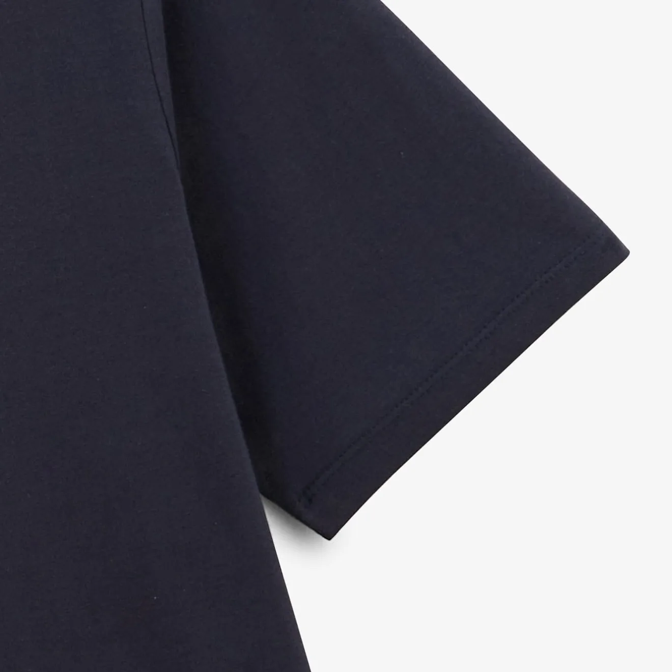 T-shirts>SERGE BLANCO Thibault V-neck T-shirt Dark Navy Men | BLANC