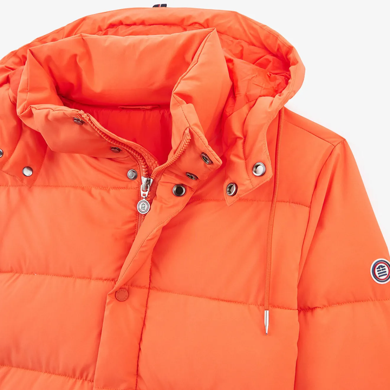 Doudounes>SERGE BLANCO Tignes fluorescent orange down jacket MILITAIRE