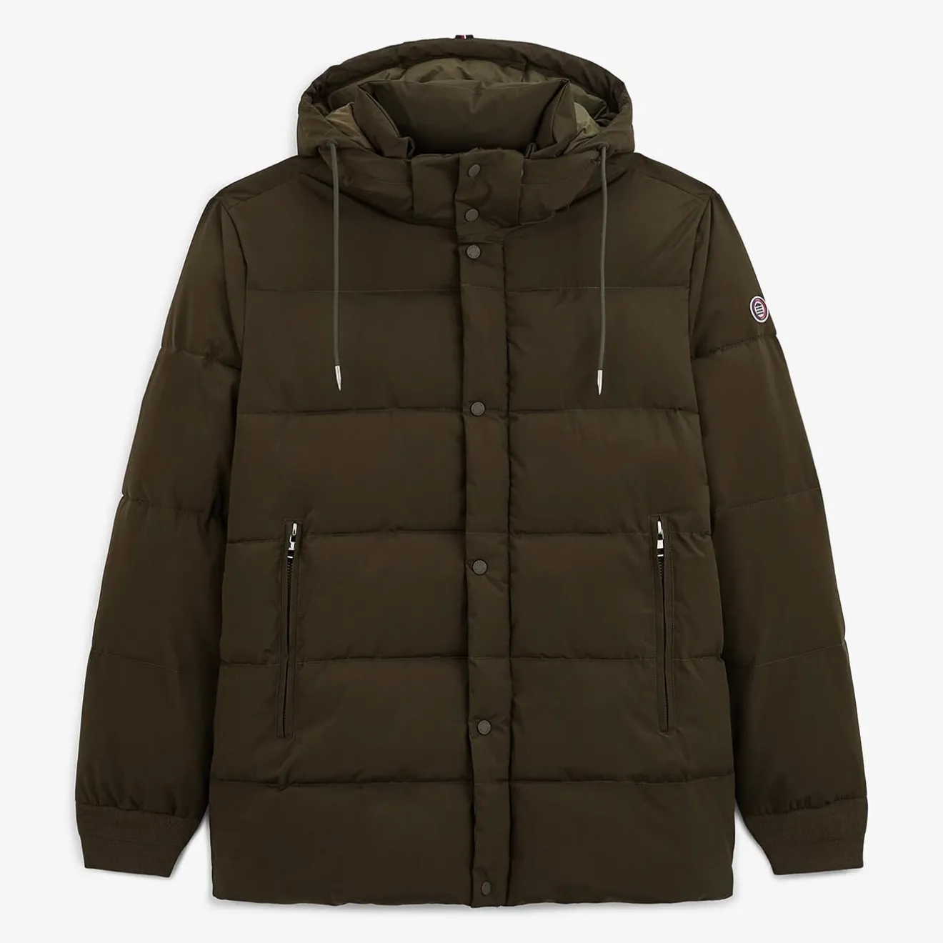 Doudounes>SERGE BLANCO Tignes military down jacket ECRU RAYE