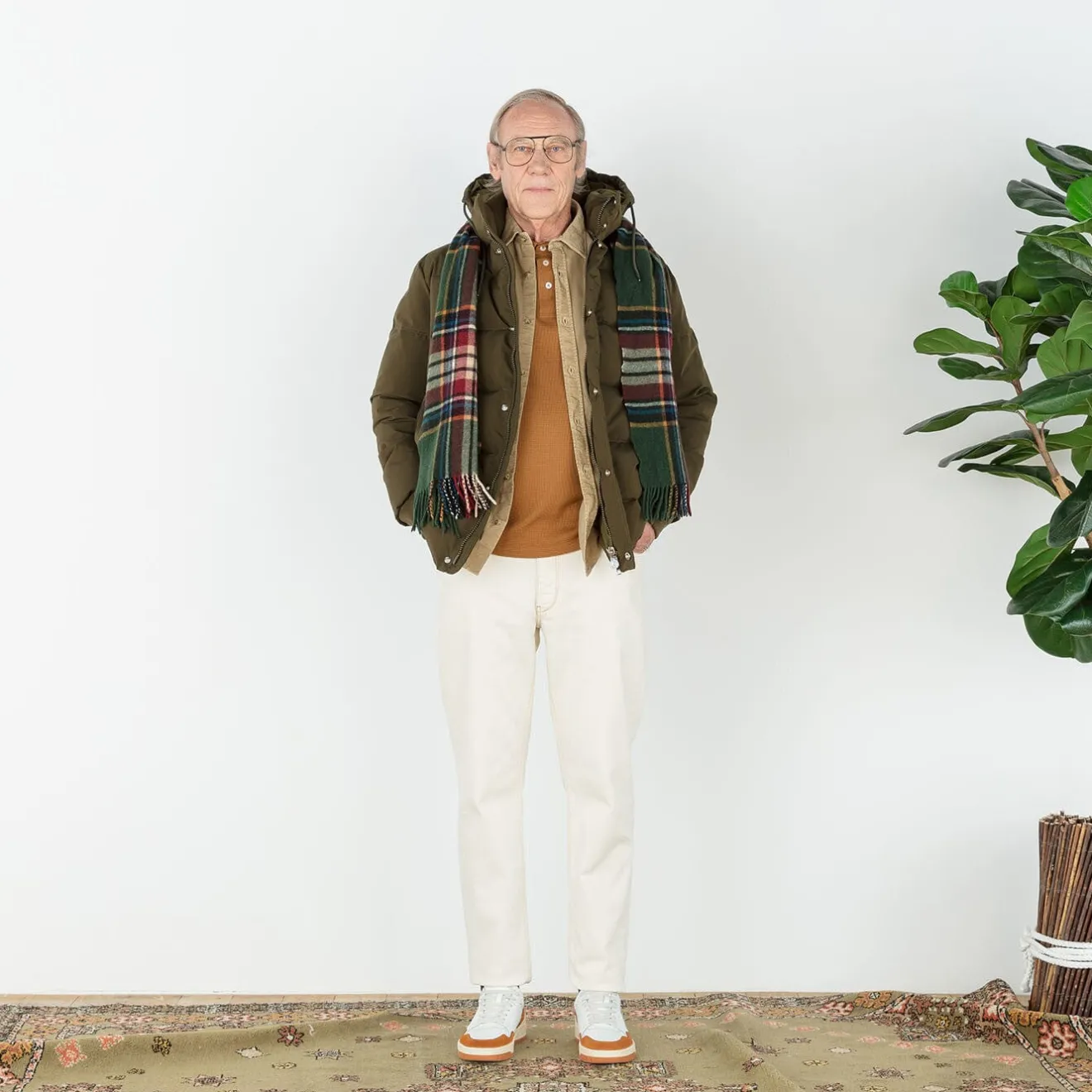Doudounes>SERGE BLANCO Tignes military down jacket ECRU RAYE