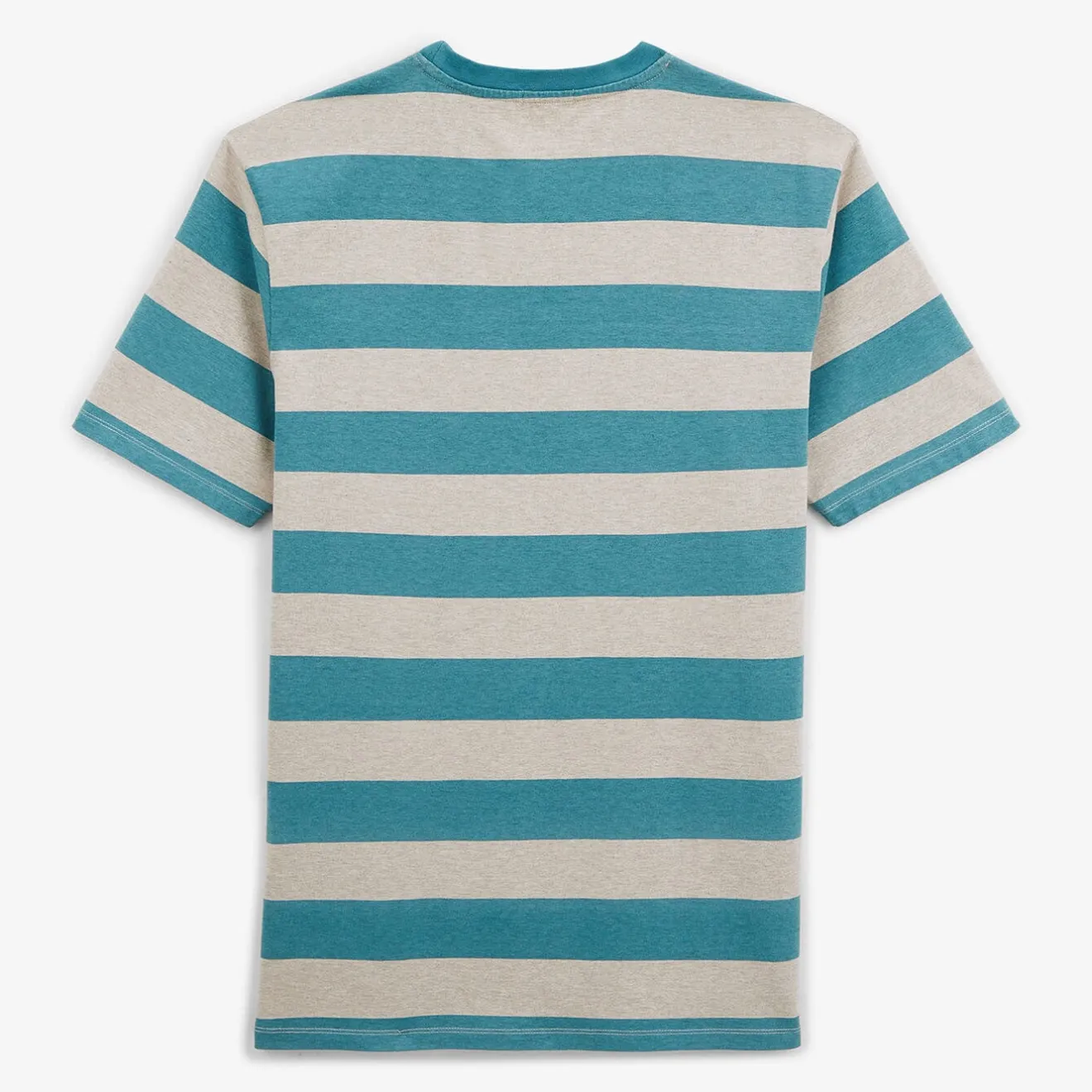 T-shirts>SERGE BLANCO Timothee duck blue striped t-shirt MERLOT