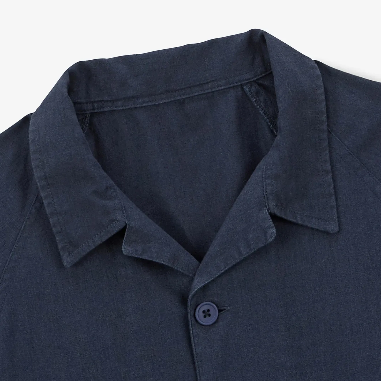 Vestes Worker|Manteaux & Vestes>SERGE BLANCO Wakura worker jacket in midnight blue linen DENIM