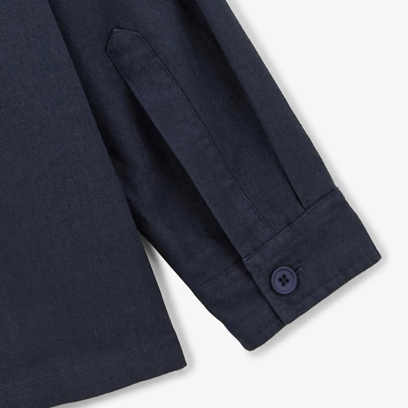 Vestes Worker|Manteaux & Vestes>SERGE BLANCO Wakura worker jacket in midnight blue linen DENIM
