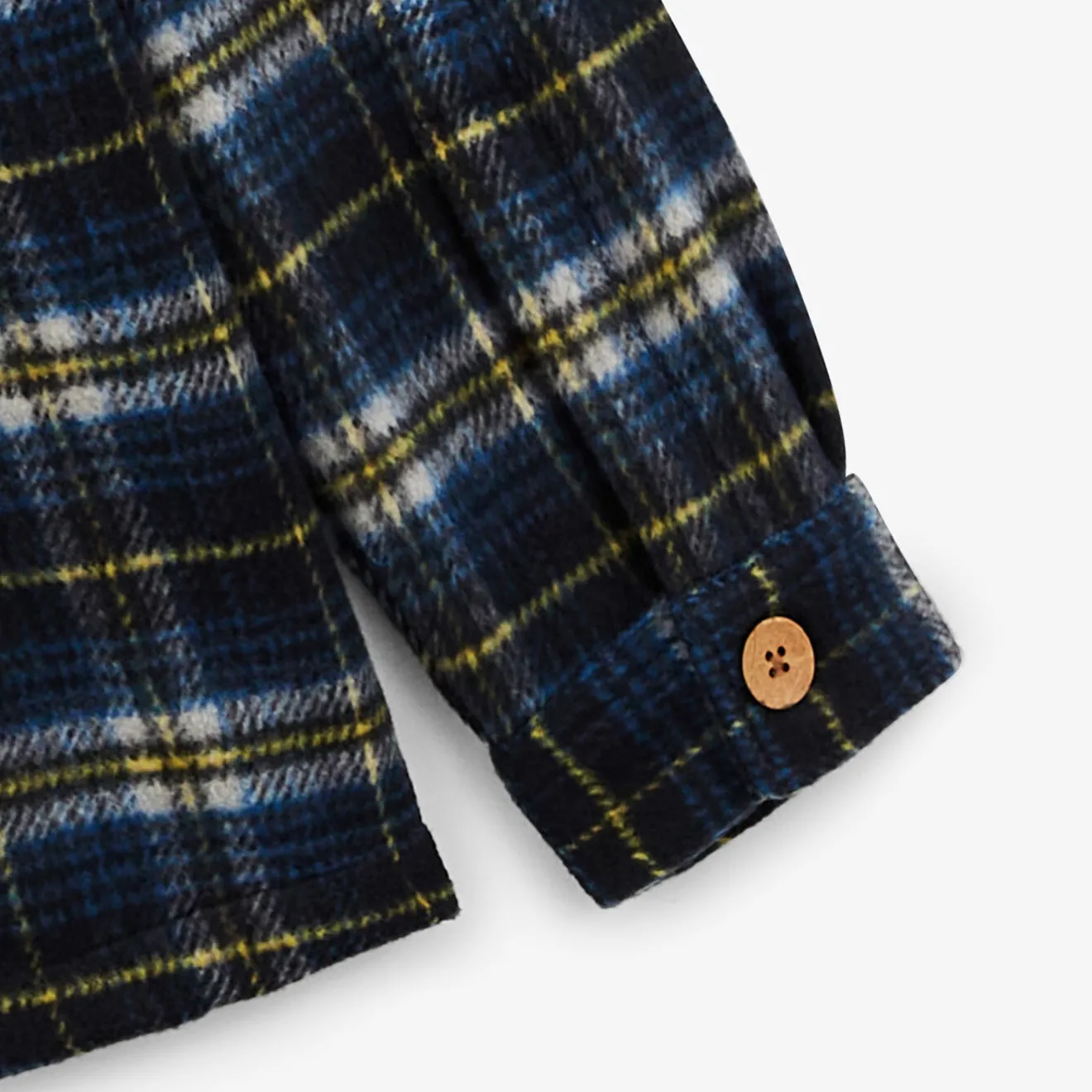 Surchemises>SERGE BLANCO Wallas blue checked overshirt dark navy