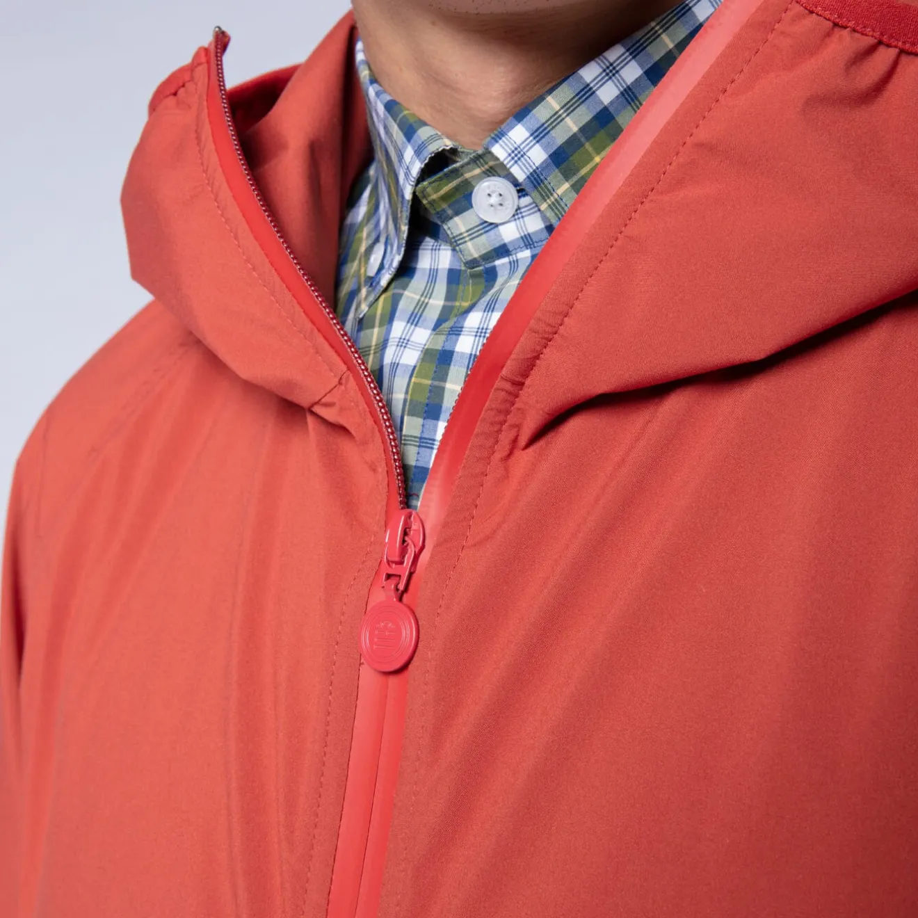 Manteaux Et Vestes>SERGE BLANCO Waterproof Windbreaker in Technical Fabric MASTIC