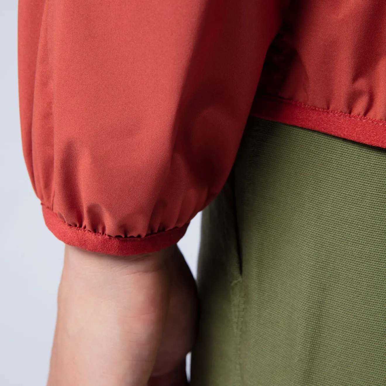 Manteaux Et Vestes>SERGE BLANCO Waterproof Windbreaker in Technical Fabric MASTIC