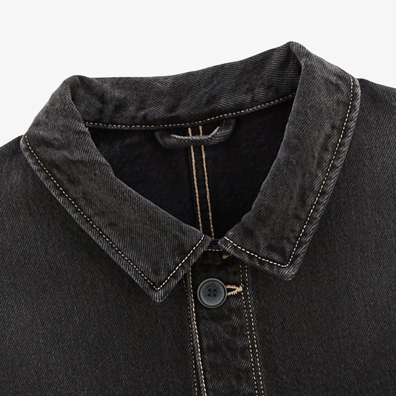 Vestes Worker|Manteaux & Vestes>SERGE BLANCO Wendel worker jacket in dark denim gray NATION