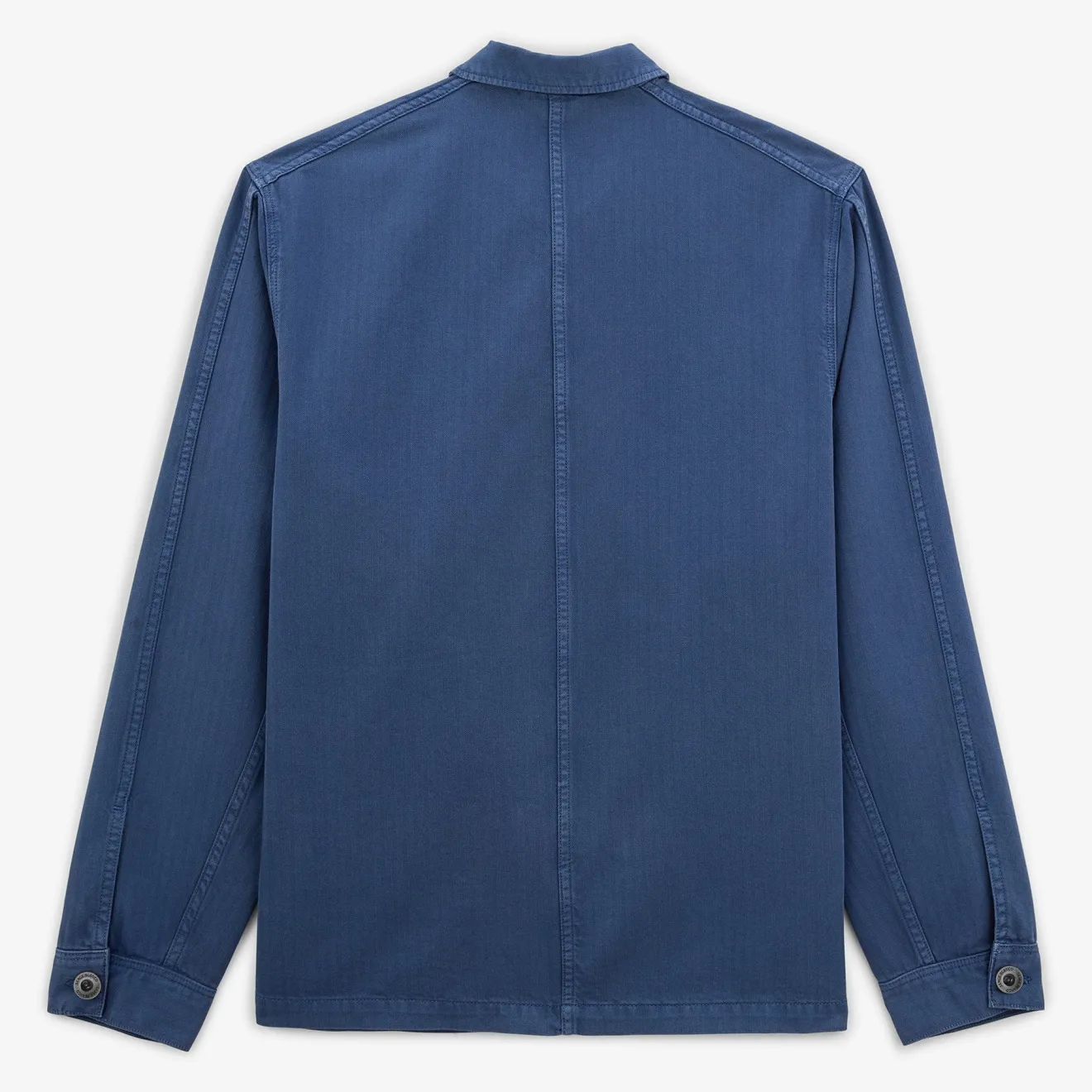 Vestes Worker|Manteaux & Vestes>SERGE BLANCO Wendel worker jacket in nation blue herringbone MILITAIRE