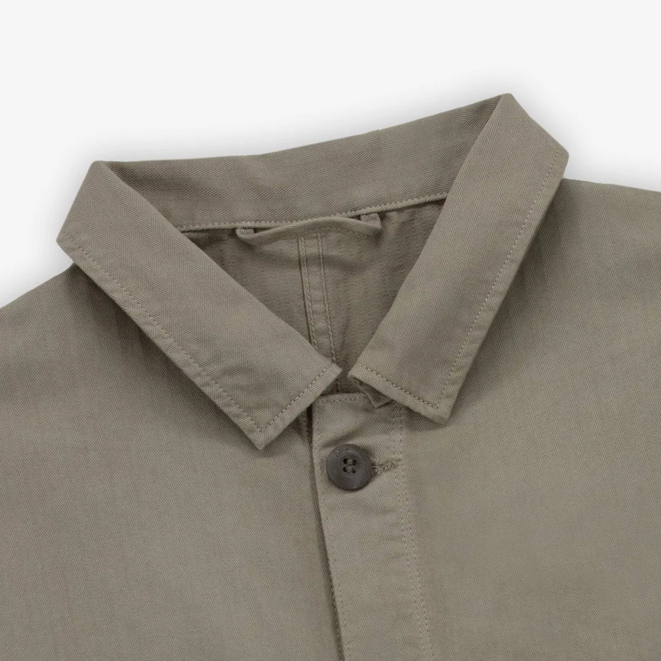 Vestes Worker|Manteaux & Vestes>SERGE BLANCO Wendel worker jacket with teak green herringbone BLEU NUIT