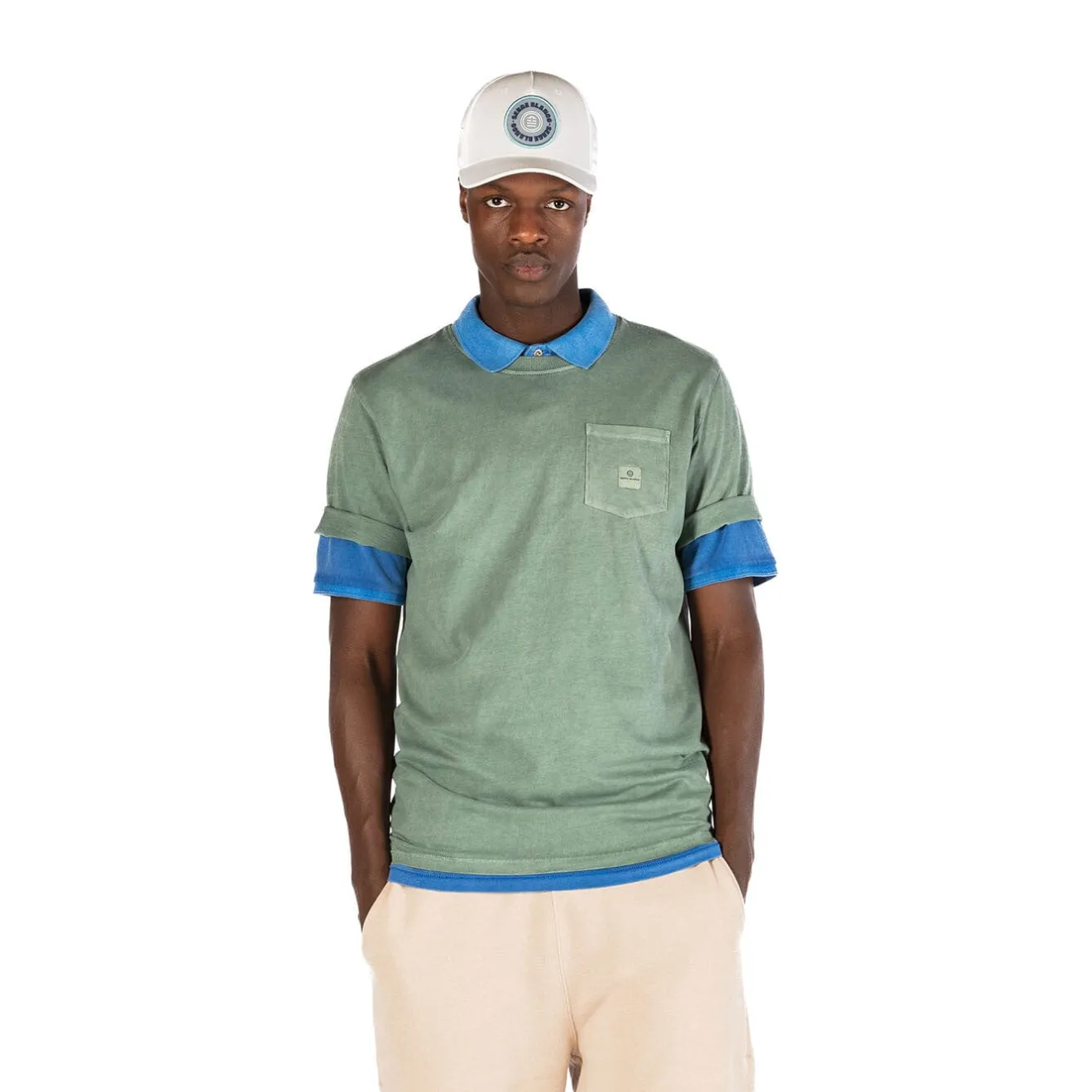 Casquettes Et Bobs>SERGE BLANCO White cap dark navy